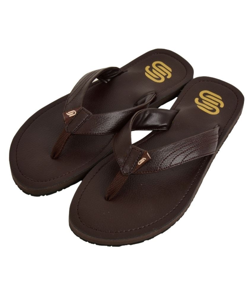 Stunt Brown Thong Flip Flop Price in India Buy Stunt Brown Thong Flip