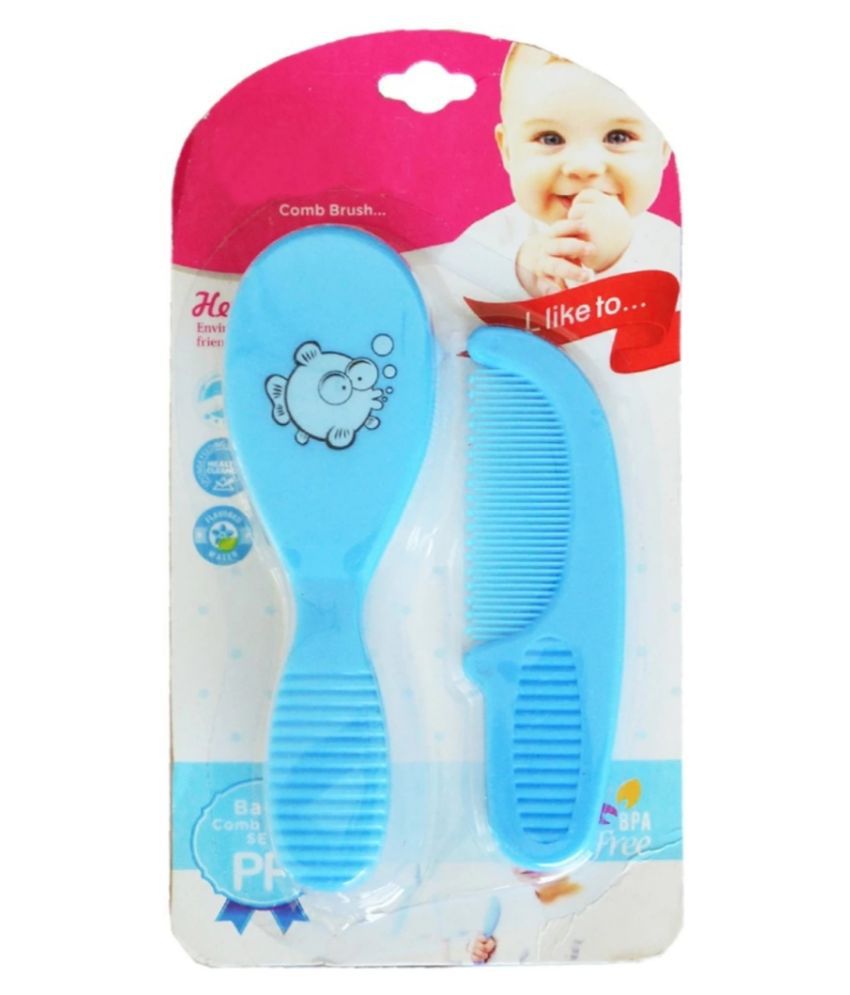 Buy CHILD CHIC BABIES HAIR BRUSH AND COMB SET (BLUE) Online at Best Price  in India - Snapdeal