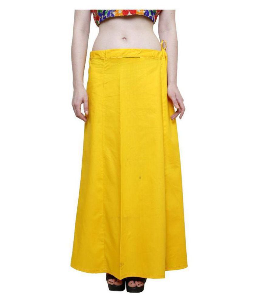 Rooptara Yellow Cotton Petticoat