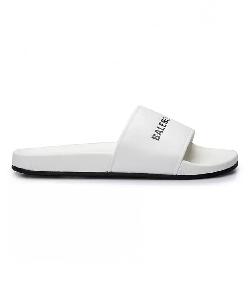 Men s Balenciaga White Slide Flip flop Buy Men s Balenciaga