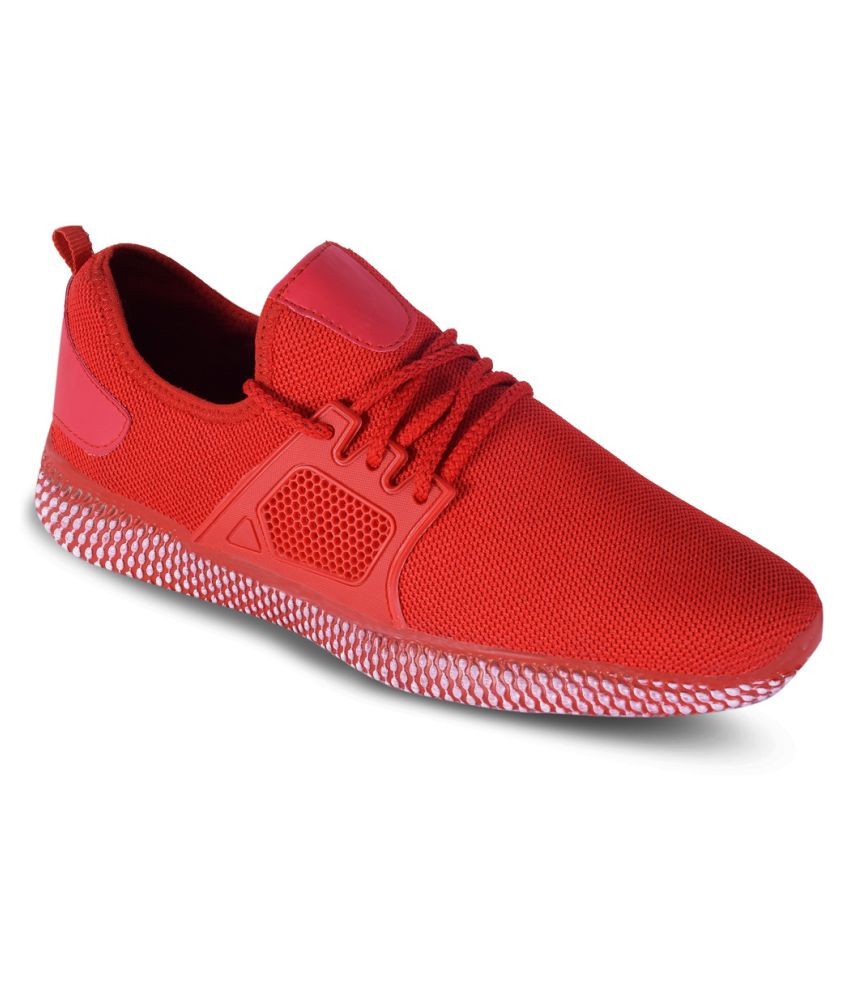 womens red training shoes