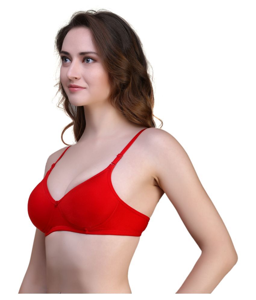 Buy In Beauty Cotton Seamless Bra Multi Color Online At Best Prices In India Snapdeal 9415