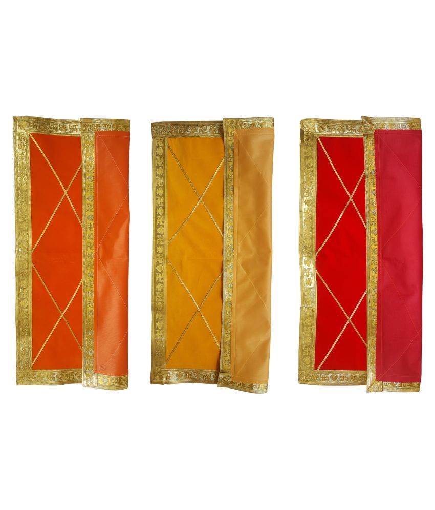 Pooja Aasan Design Velvet Aasan (Set of 3) Buy Pooja Aasan Design