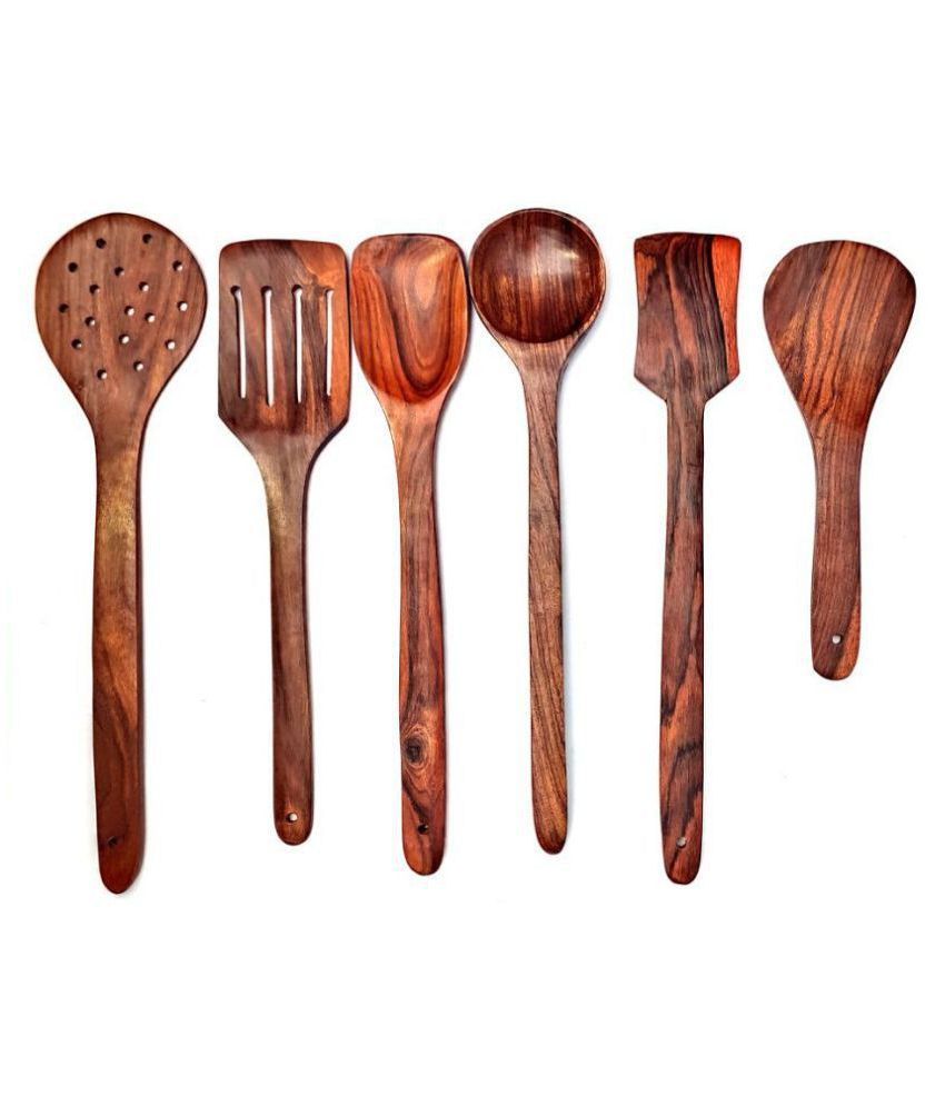 spatula set wooden