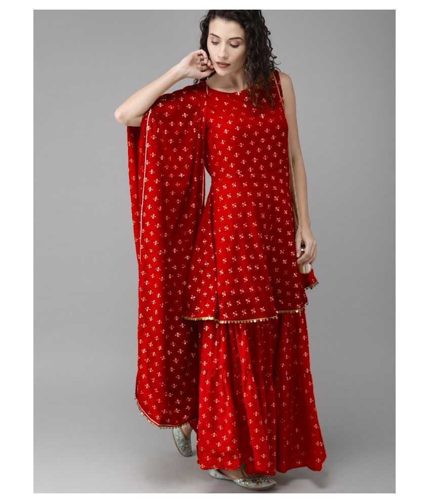 georgette frock kurti design