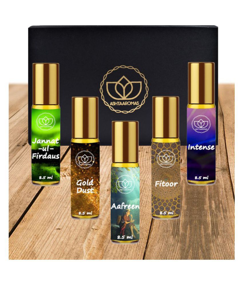 Ashtaaromas Perfume Roll Ons 5 pcs Gift Set of 8.5ml Each: Buy Online ...