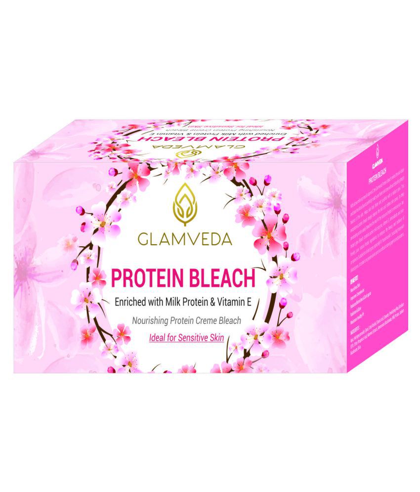 Glamveda Protein Bleach With Vitamin E & Milk Day Cream 250 gm