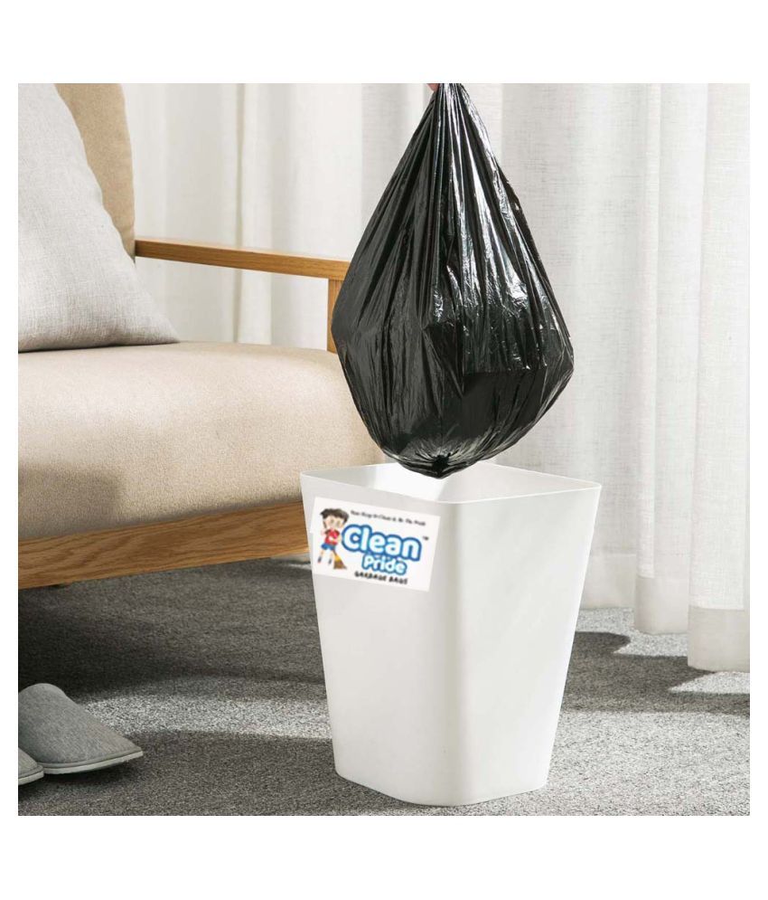 Clean Pride Dustbin Cover Trash Waste Disposal Garbage Bags Medium 19 x