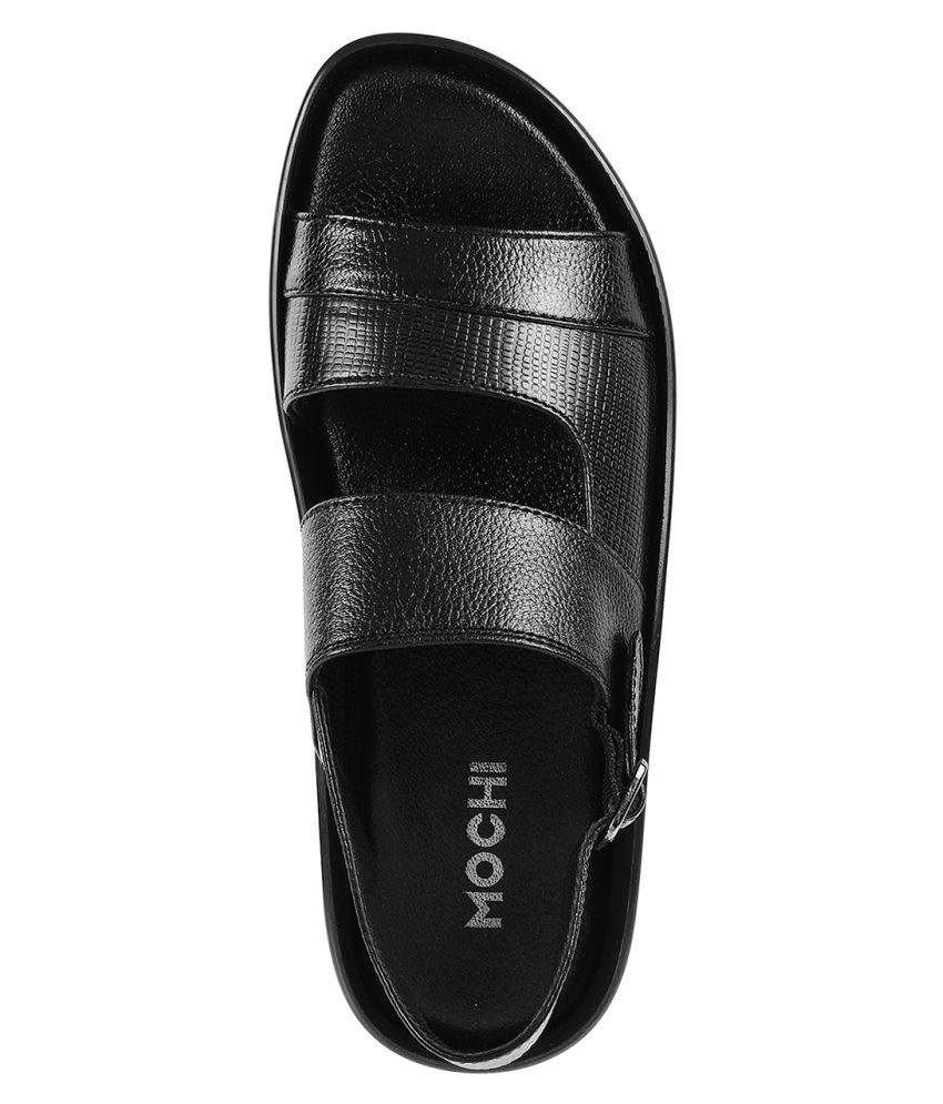 mochi black sandals
