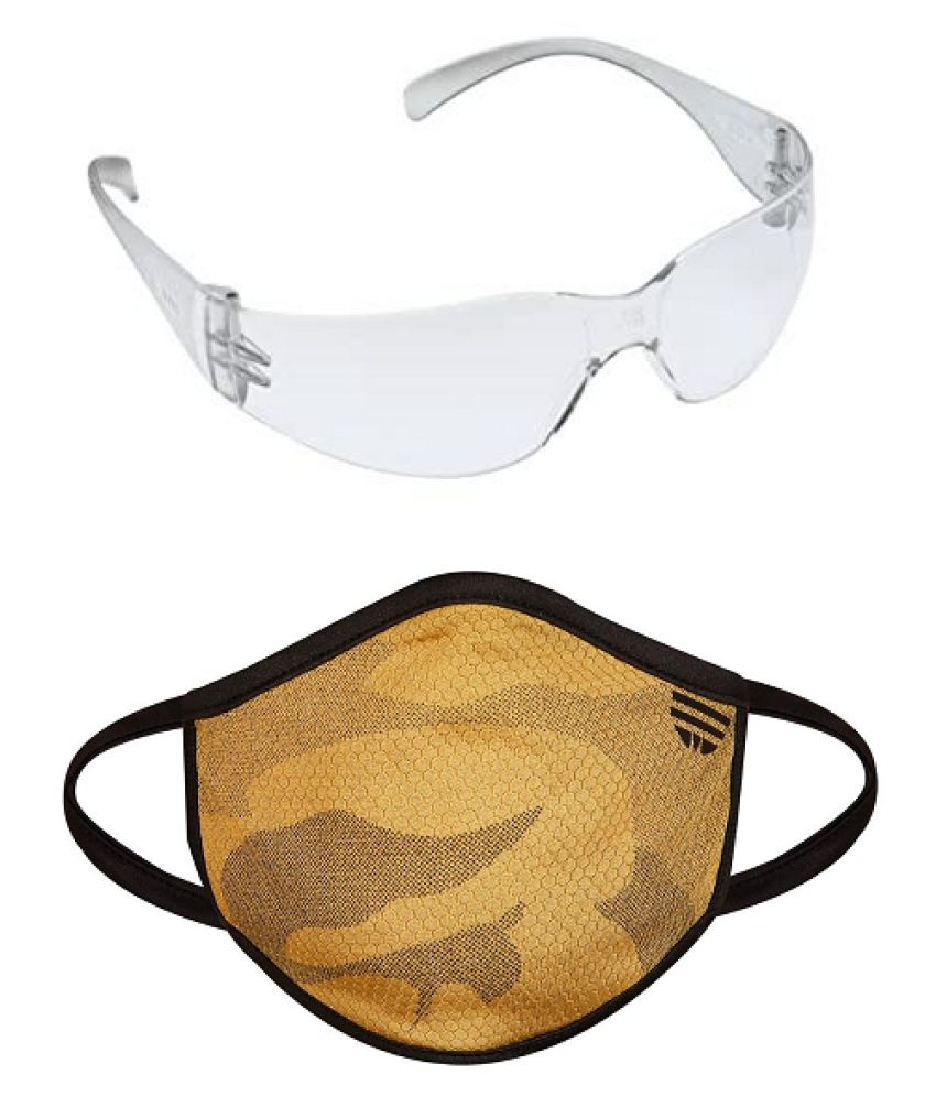 CARESHUB Cotton Mask and Goggles Combo Buy CARESHUB Cotton Mask and
