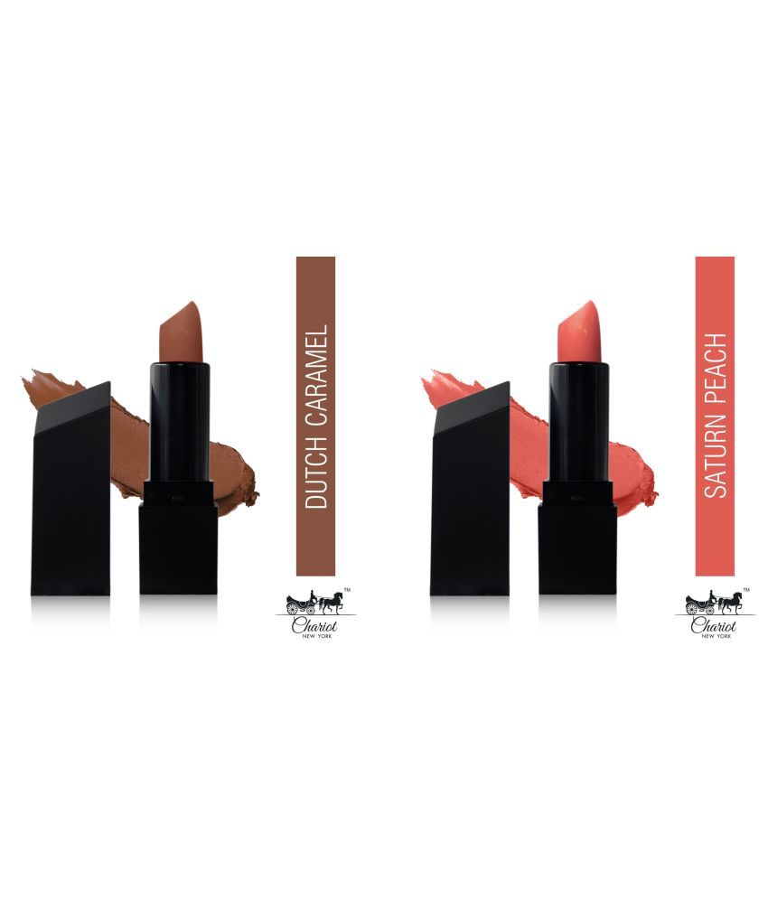 Chariot New York Matte Creme Lipstick Hot Pink Pack of 2 4 g
