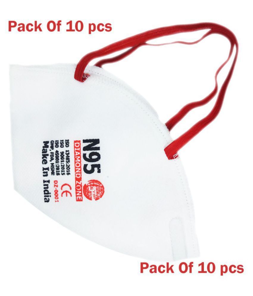 DIAMOND ZONE N95 RESPIRATOR MASK ( Pack of 10 Pc ) Buy DIAMOND ZONE