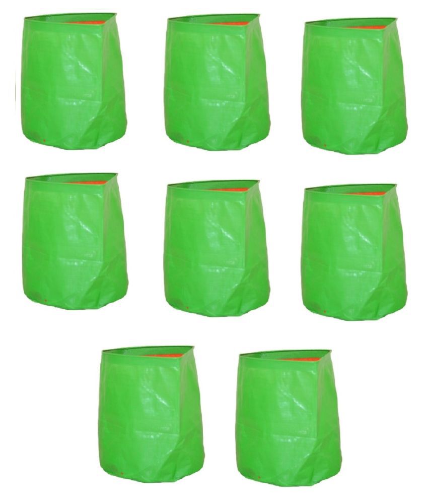 Nutrimax HDPE 200 GSM 9 inch x 9 inch Pack of 8 Outdoor Plant Bag