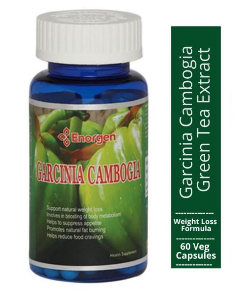 ENORGEN Garcinia Cambogia Capsule ( 60% HCA )with Green Coffey Extract - Natural Weight Loss & Fat Burning  60 Veg Capsules 60 no.s Unflavoured