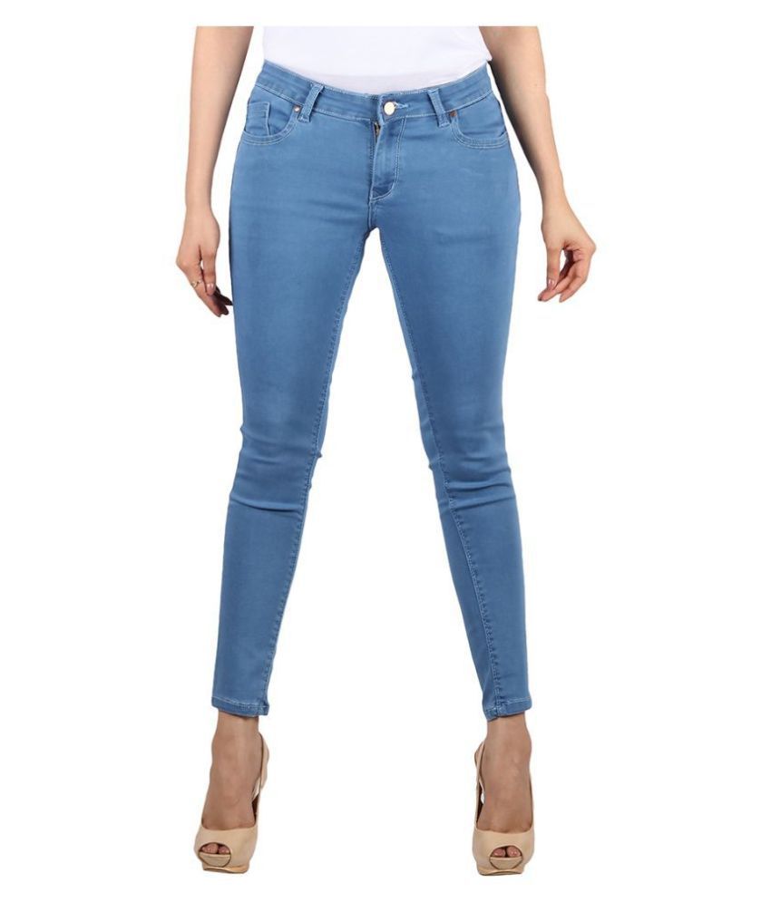 Buy CIAO GRAZIA Denim Lycra Jeans - Blue Online at Best Prices in India ...
