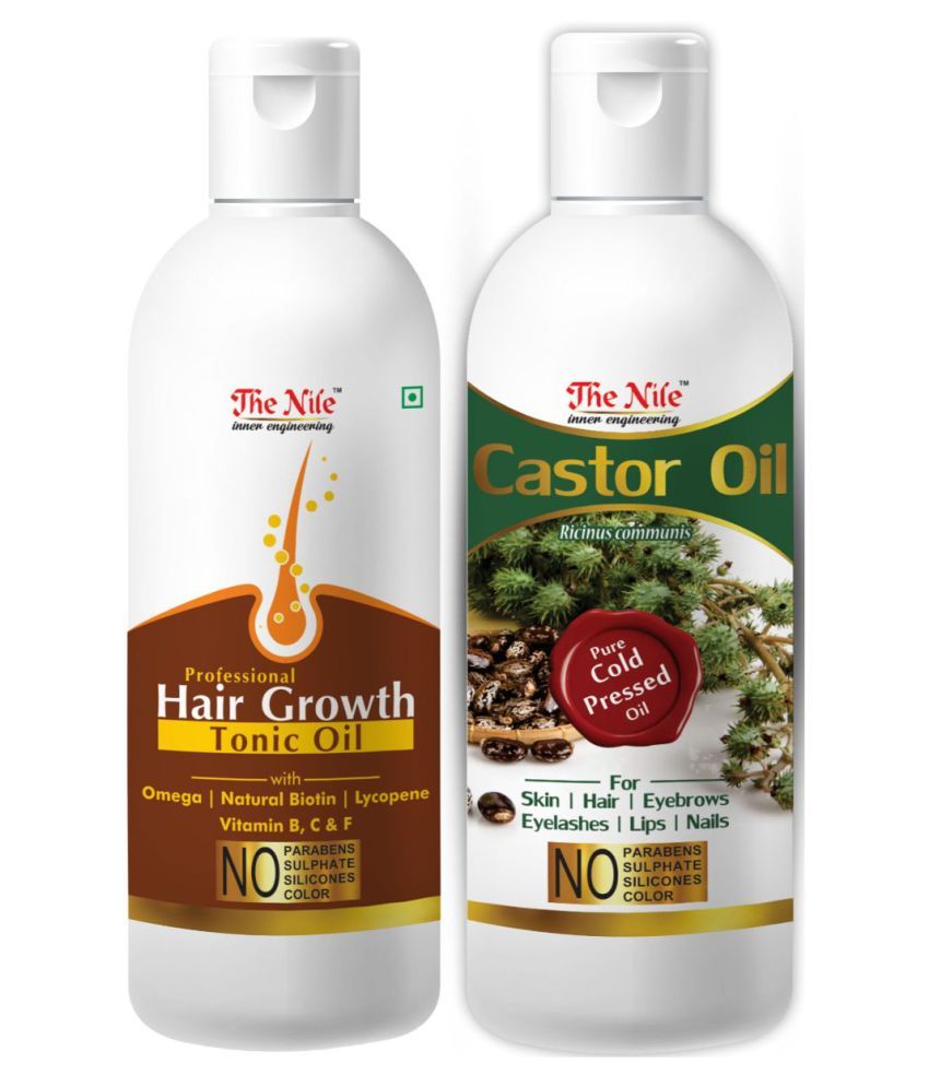     			The Nile Hair Tonic 150 ML + Castor Oil 200 ML Hair Growth Oil 350 mL Pack of 2