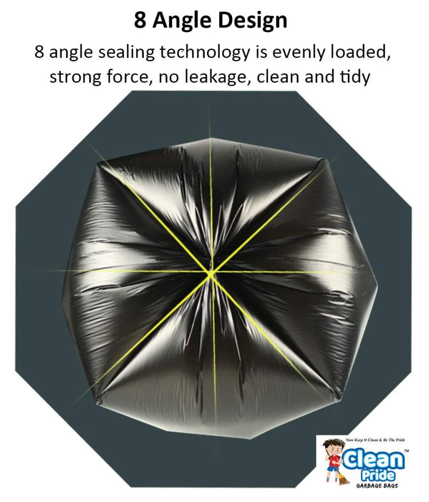 Clean Pride Dustbin Cover Trash Waste Disposal Garbage Bags Large 24 x