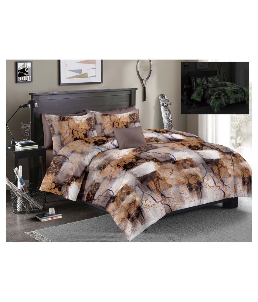 Alliance Cotton Double Bedsheet with 2 Pillow Covers Buy Alliance Cotton Double Bedsheet with