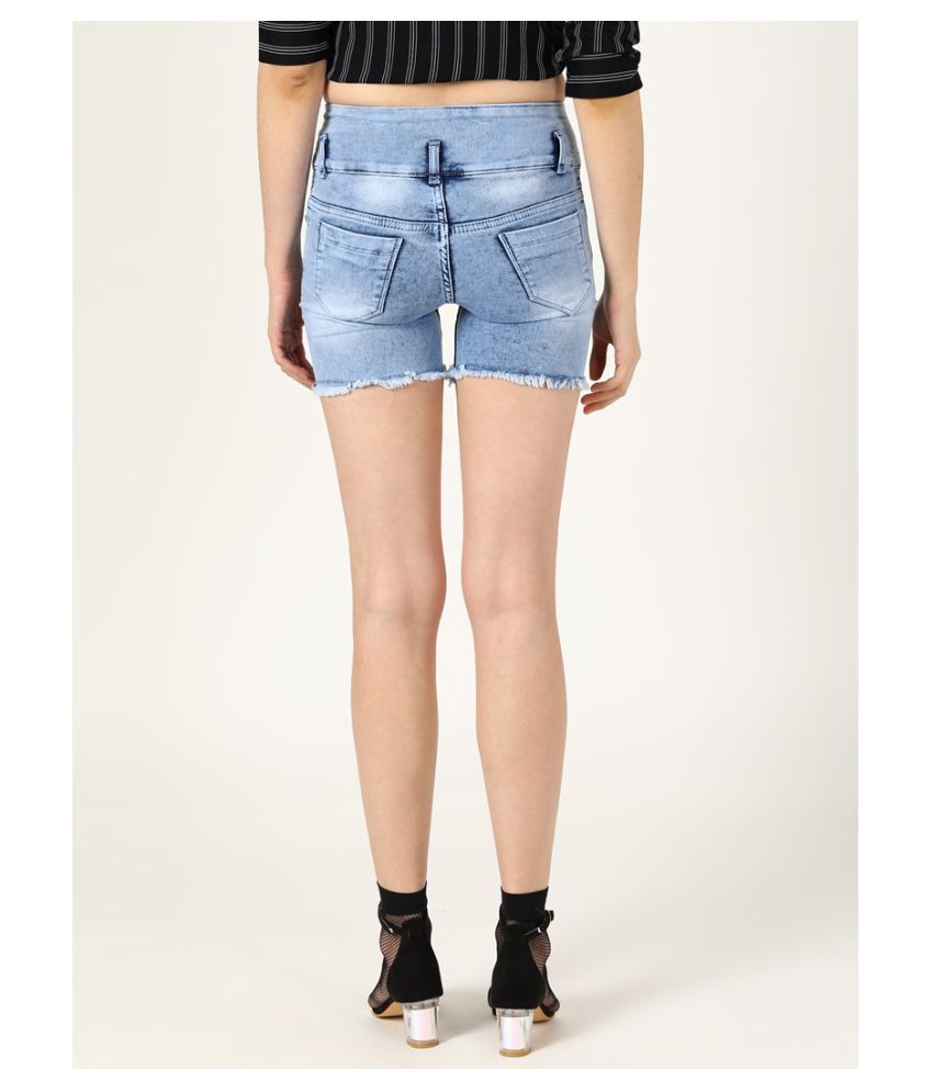 denim hot pants for women