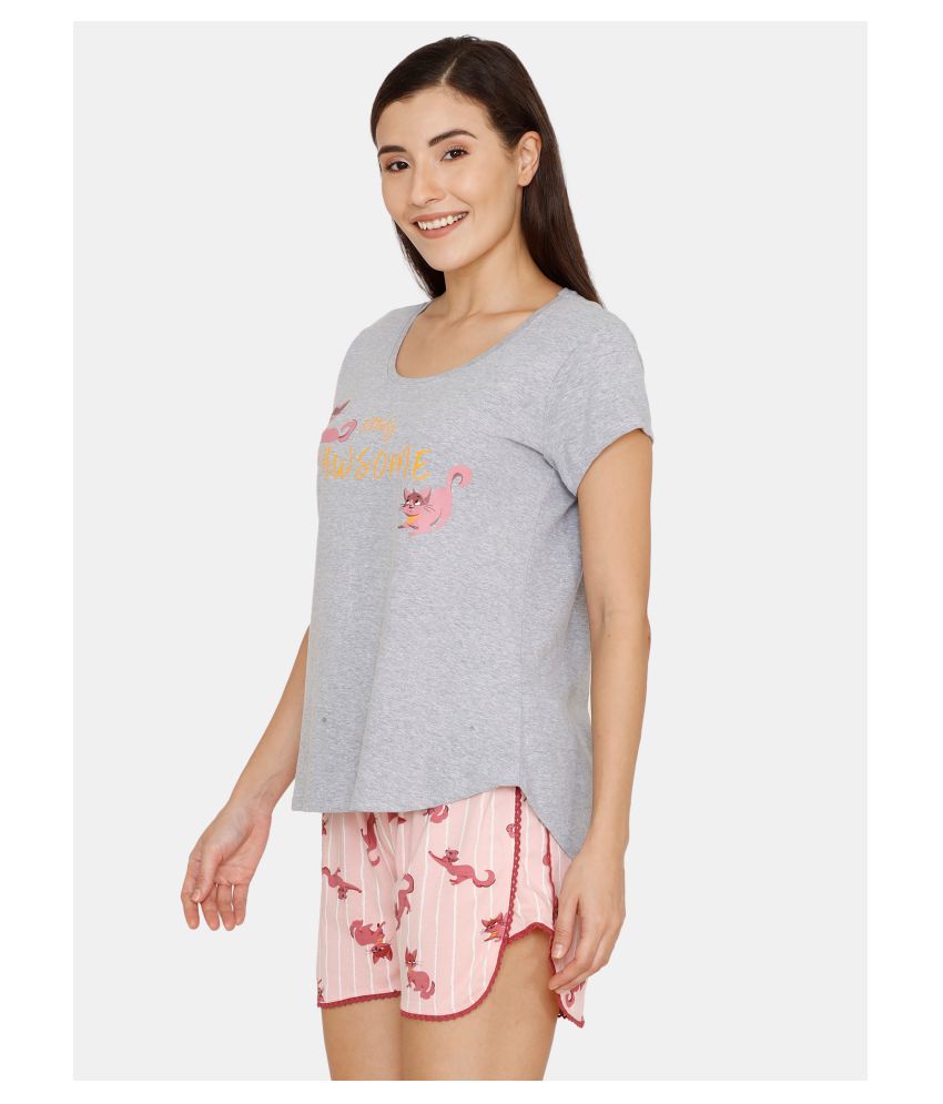 Buy Zivame Cotton Nightsuit Sets - Multi Color Online at Best Prices in India - Snapdeal