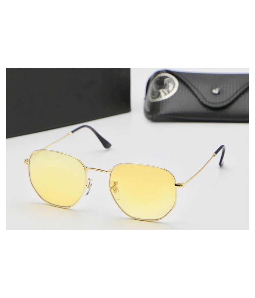 yellow rectangle glasses