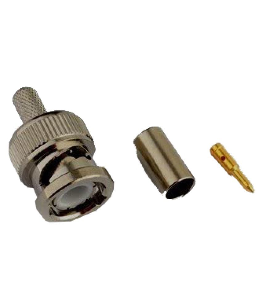 RF coaxial Connector BNC Male Crimp for RG58 RG142 LMR195 - Buy RF ...