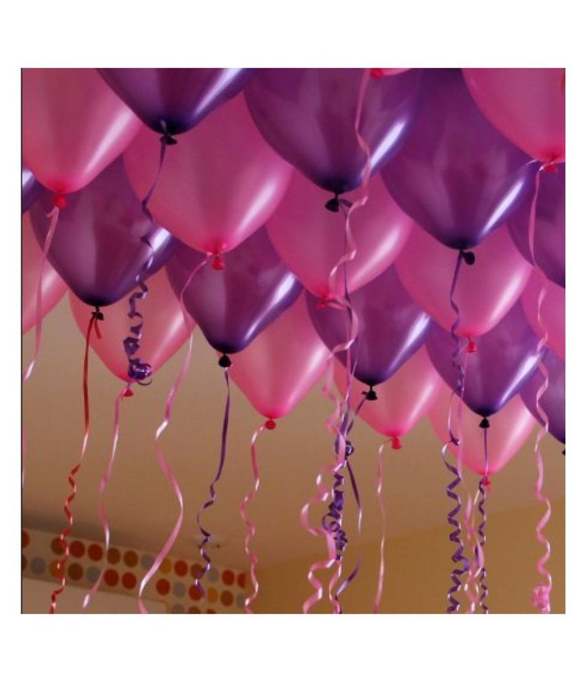 Details about   HD Big Size 50 pcs Metallic Latex Purple and Pink Balloons free shipping  US