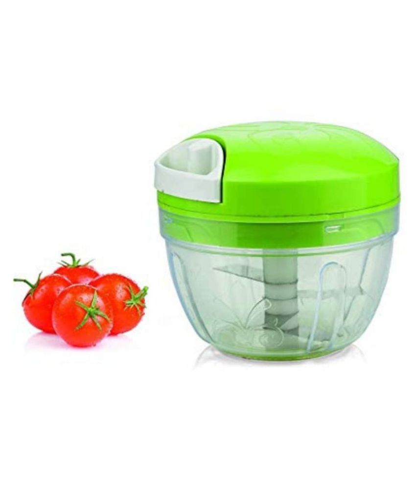 UNIQUE Handy Mini Plastic Chopper with 3 Blades, Vegetable and Fruit