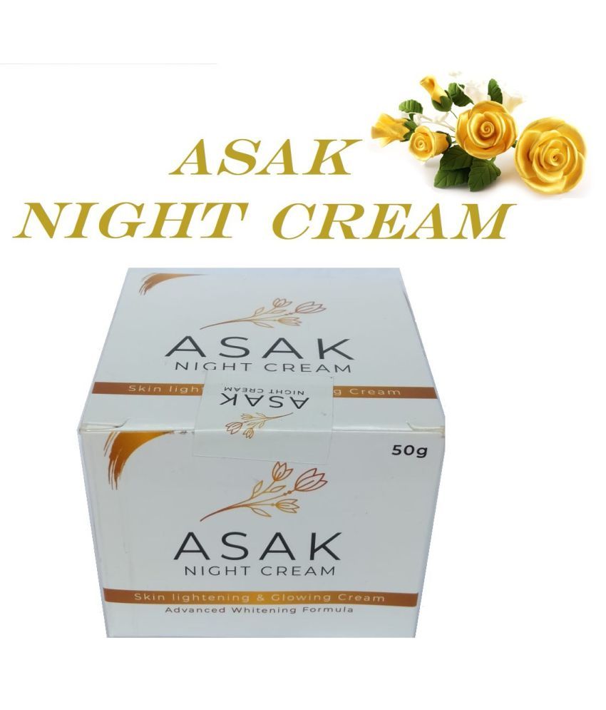 ASAK Night Cream Skin Lightening and Gloeing Advanced ...