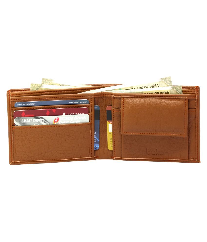 Buko Style PU Brown Casual Regular Wallet Buy Online at
