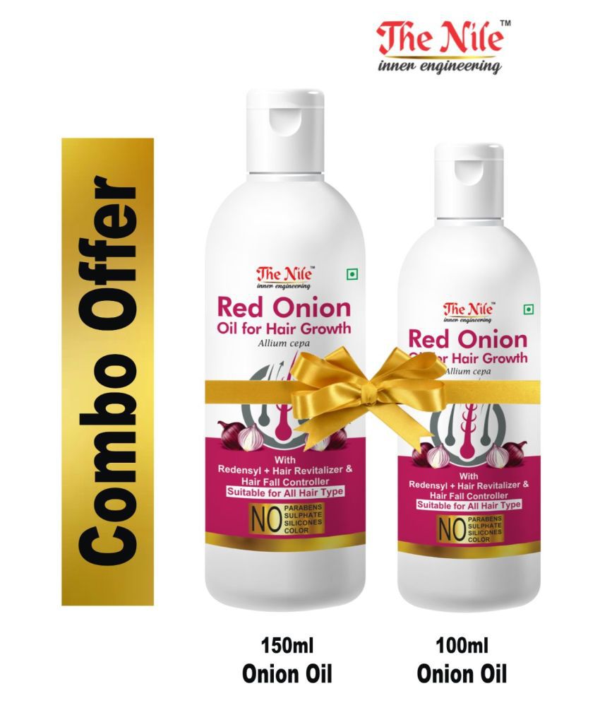     			The Nile Red Onion Oil 150 ML + Red Onion Oil 100 ML 250 mL Pack of 2
