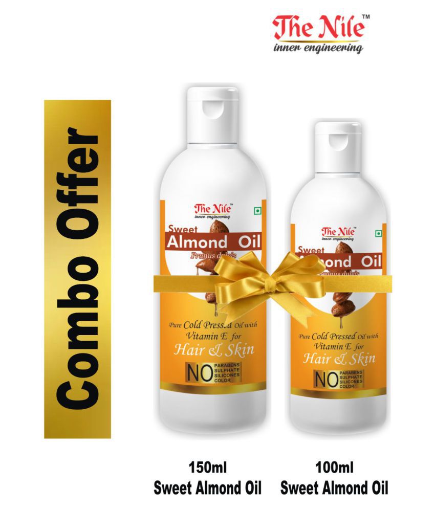     			The Nile Sweet Almond Oil 150 Ml + Sweet Almond Oil 100 ML 250 mL Pack of 2