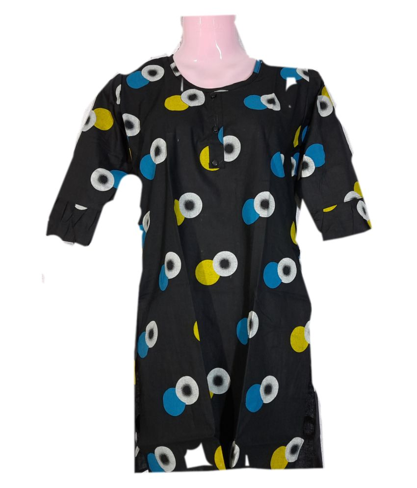black frock style kurti