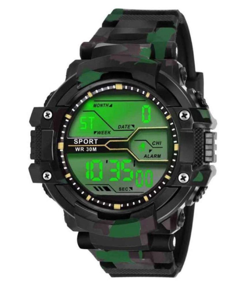Z ZEPPER ARMY GRAY PU Digital Men's Watch - Buy Z ZEPPER ARMY GRAY PU ...