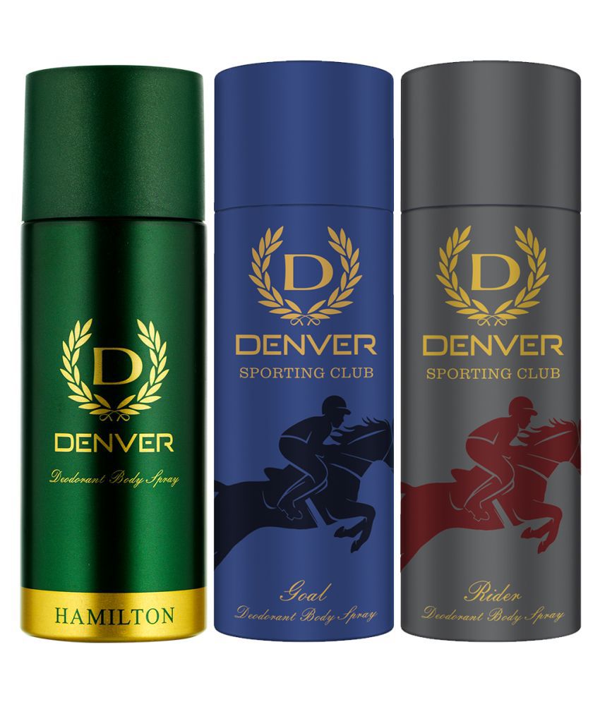     			Denver Hamilton, Rider& Goal Deo 165Ml Each (Combo Pack Of 3)