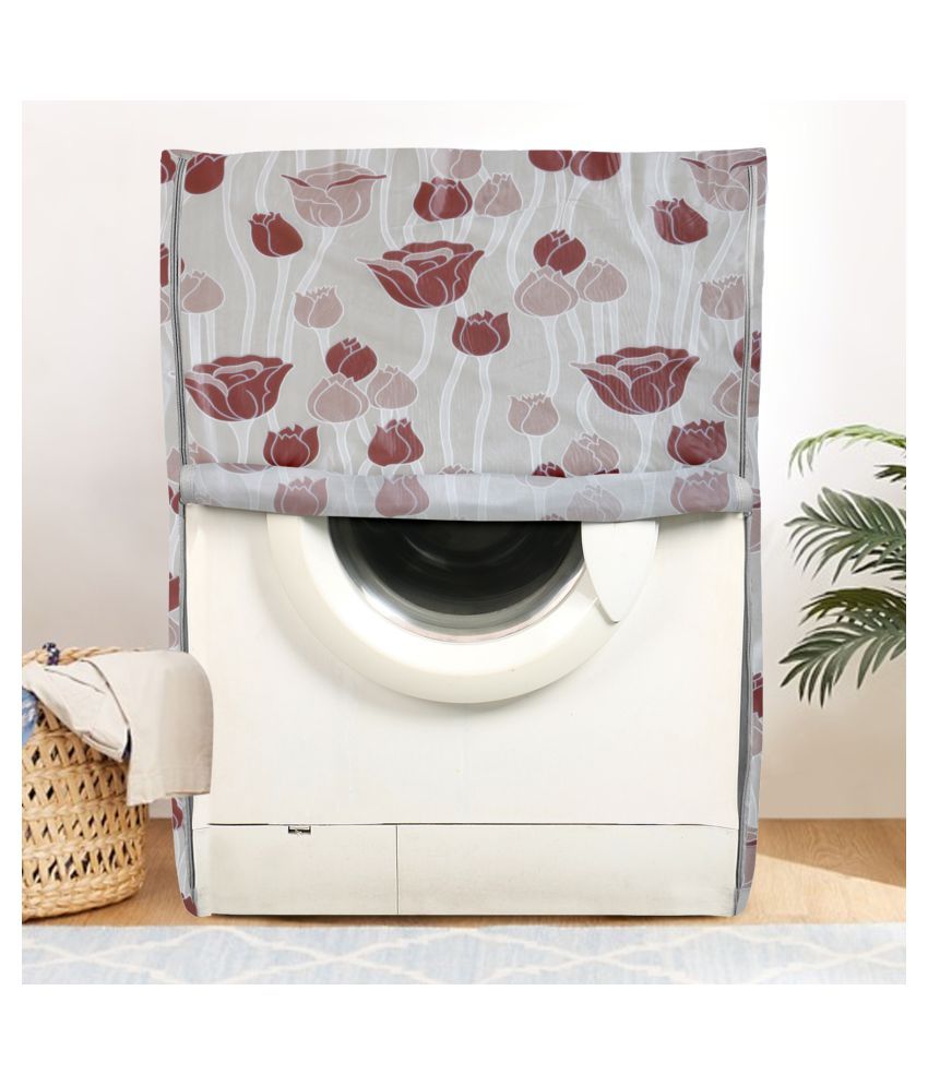     			E-Retailer Single PVC Brown Washing Machine Cover for Universal Front Load