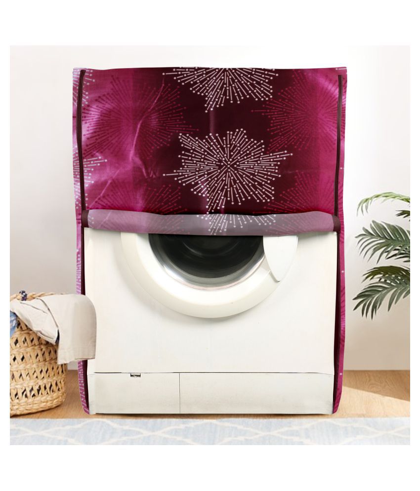     			E-Retailer Single Polyester Pink Washing Machine Cover for Universal Front Load