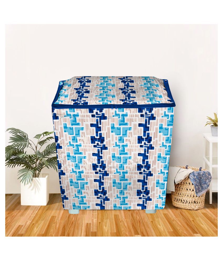     			E-Retailer Single Polyester Blue Washing Machine Cover for Universal Semi-Automatic
