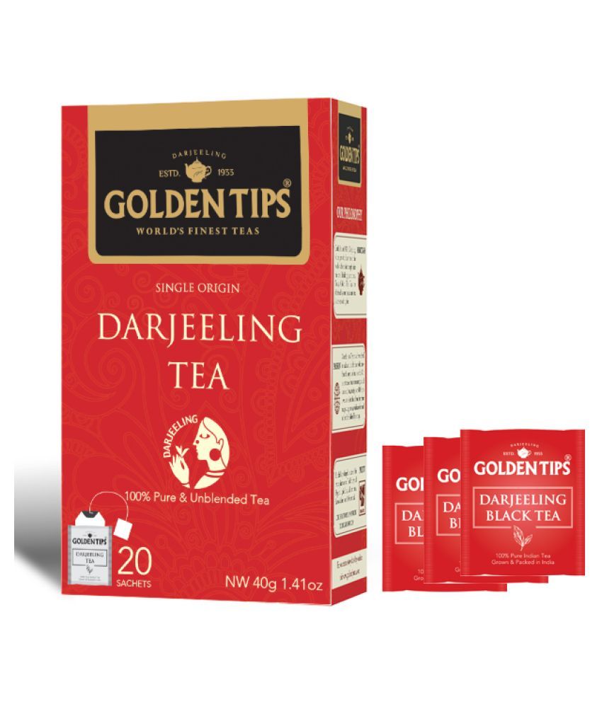 Golden Tips Darjeeling Black Tea Bags 40 gm Buy Golden Tips Darjeeling