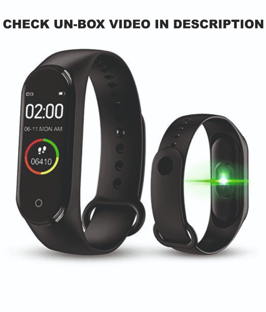 fitness band with heart rate monitor