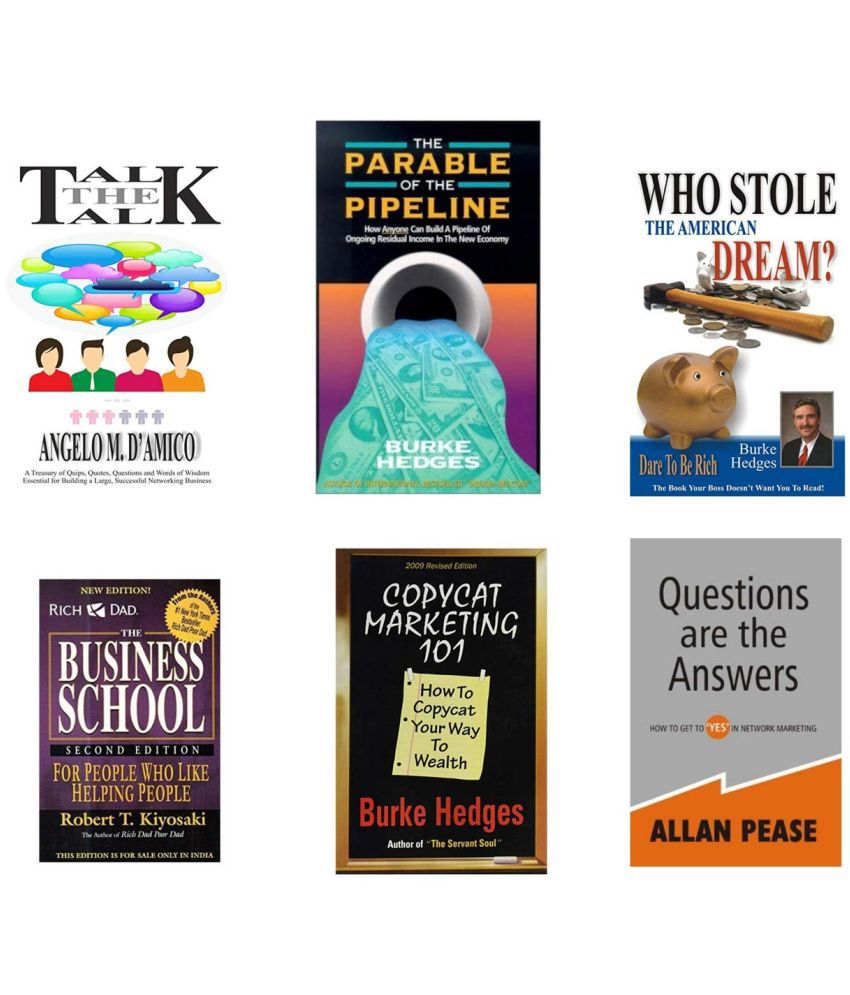     			PARABLE OF PIPELINE FULL SET 6 BOOKS  Business School, Questions Are The Answers, Copycat Marketing 101, Who Stole The American Dream? ,The Parable Of The Pipeline, Talk The Talk