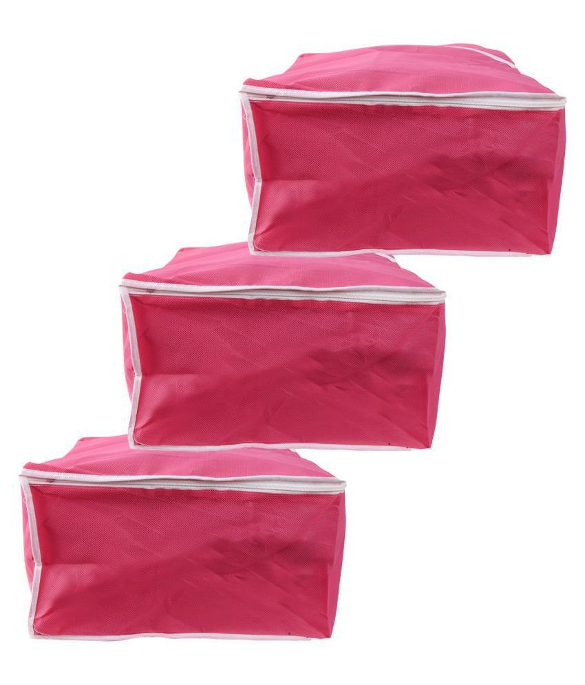 RAJA Pink Saree Covers - 3 Pcs