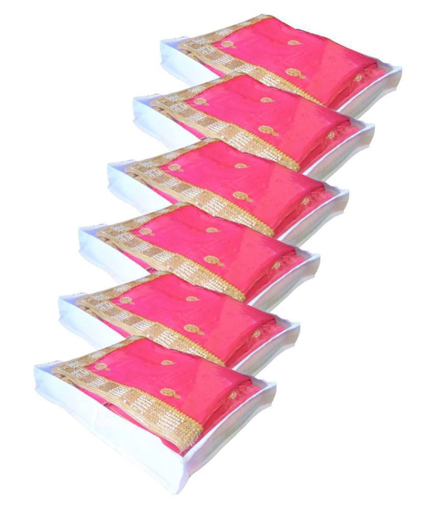 RAJA Pink Saree Covers - 6 Pcs