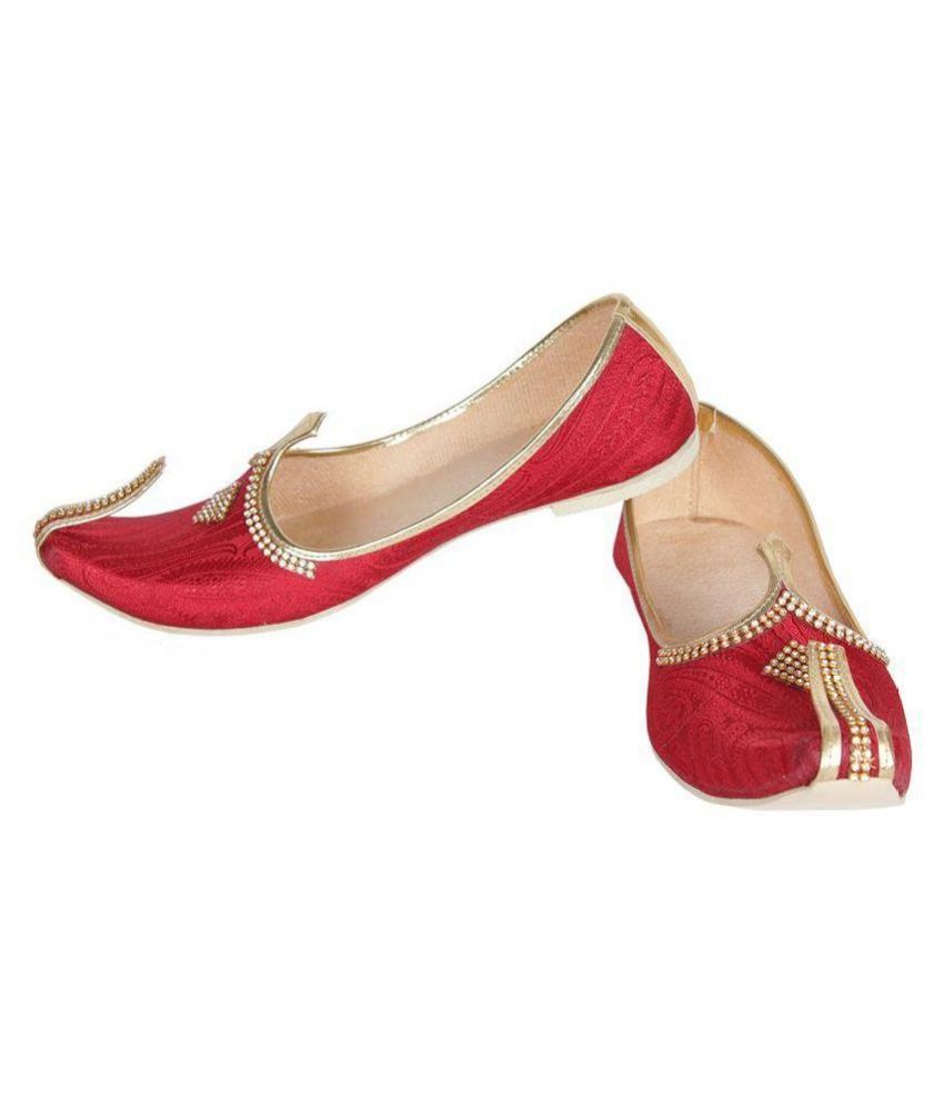 bridal red jutti
