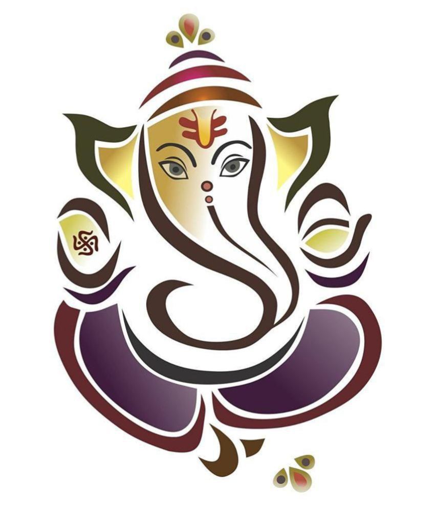     			Print Mantras Ganesha Religious & Inspirational Sticker ( 90 x 60 cms )