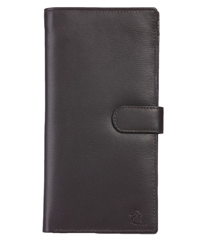     			Kara Leather Brown Passport Holder