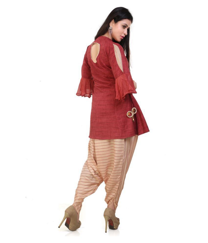 dhoti style pant suit