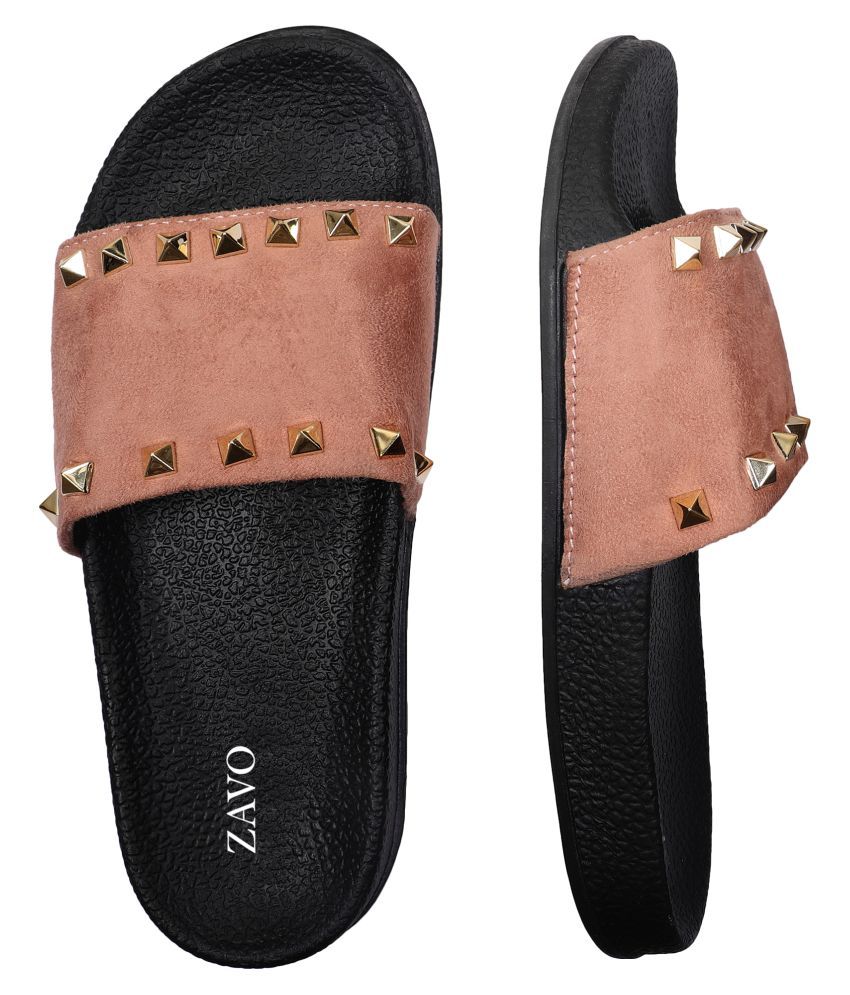 ZAVO Beige Slides Price in India- Buy ZAVO Beige Slides Online at Snapdeal