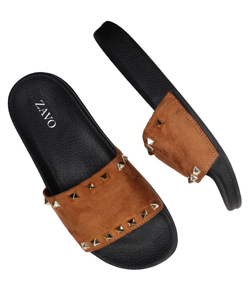 off white tan slides