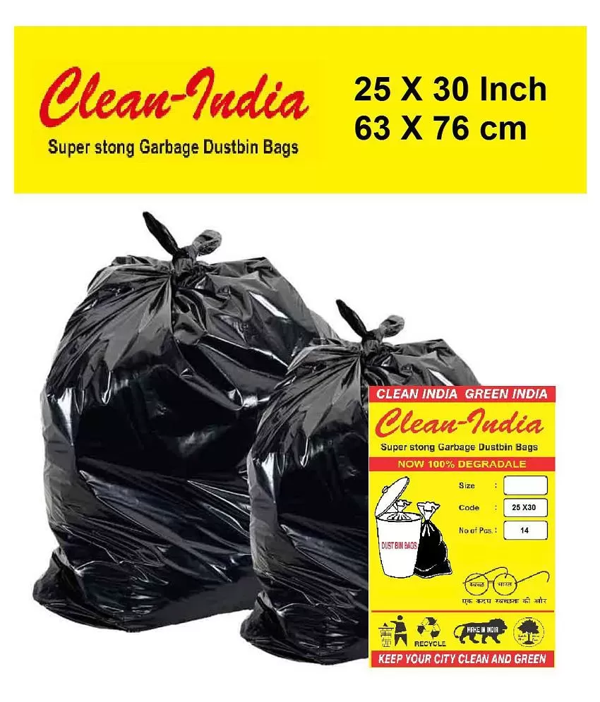Buy C I Clean India  Black Garbage Bags 10 pcs 29 inch x 39 inch Pack of  3 Online at Best Prices in India  JioMart